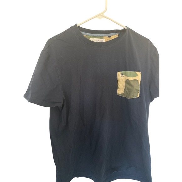 Penguin Other - Original Penguin Men's Black Camo Pocket Crew Neck Short Sleeve T-Shirt XL